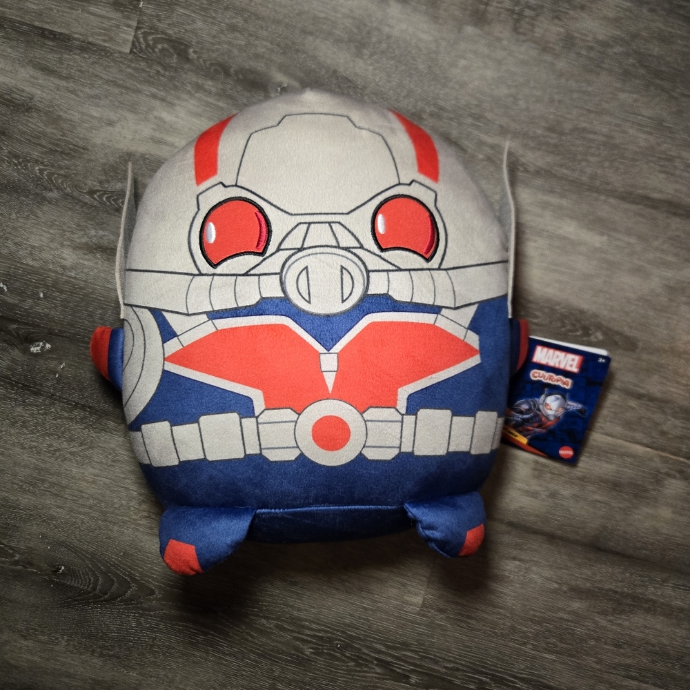 Mattel Marvel Cuutopia Ant-Man Plush Character, Super‎ Hero Soft Rounded Pillow